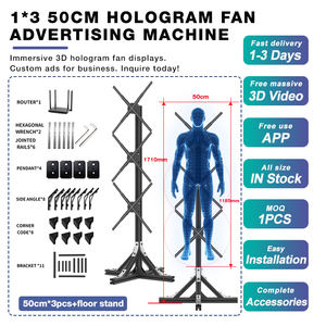 Vente en gros de nouveaux écrans holographiques à 4 pales 1*3 50cm <span class=keywords><strong>hélice</strong></span> de ventilateur d'hologramme pour projecteur 3D rotatif pour l'éducation en intérieur fabriqué en Chine - Product Image 2