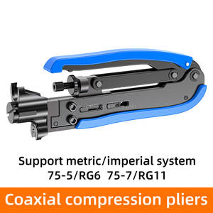 คีมย้ำสายโคแอกเซียล RG11 RG59 <span class=keywords><strong>RG6</strong></span>ปรับได้คีมย้ำสายโคแอล - Product Image 3