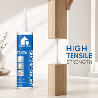 Scellant silicone neutre écologique FEIDU FD-6000 300ml, haute résistance adhésive, adhésif UV, décoration intérieure, étanchéité des fenêtres