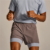 Performance légère En Gros Mesh Running Training Split Shorts Homme Short En Nylon D'entraînement Avec Doublure