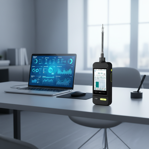 Analisador de Gás <span class=keywords><strong>CO2</strong></span> Portátil SKZ1050E-<span class=keywords><strong>CO2</strong></span> para Uso Doméstico com Alarme Sonoro, Alta Precisão, Construção em Metal e Plástico, Sensor Inteligente de Vazamento - Product Image 1