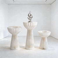 Support de présentation cylindrique en structure nid d'abeille en papier pour table de desserts de mariage, design Art Déco, présentoir multifonctionnel pour produits