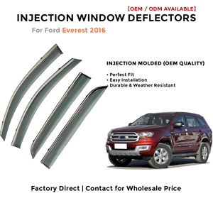 Déflecteurs de fenêtre latérale pare-pluie pour Toyota Cruiser 2019-2020 accessoires auto - Product Image 2