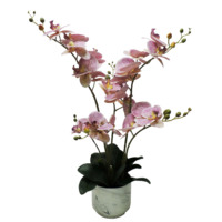 Haute Qualité Artificielle Plante En Pot Orchidée Fleur Artificielle Orchidée Bonsaï Fleur Avec Pot Plantes Artificielles Décoration