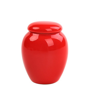 Guci hewan peliharaan keramik Modern untuk hewan kecil untuk tempat penyimpanan bulu dan Kumis kucing - Product Image 6