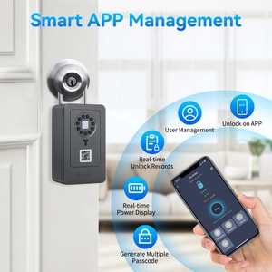 2024 New Arrival Smart Wifi Digital App Password Acrylic Fire Resistant Medicine Jewelry Key Storage Safe <b>Lock</b> <b>Box</b> Wall Mounted - Product Image 3