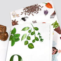 Brochures personnalisées bon marché en offset couleur, impression à la demande, livre pour enfants relié en couverture rigide