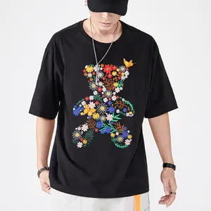 Custom Mens Fashion Drop Shoulder Oversized Tshirt Premium Heavyweight 100% Cotton Embroidery T Shirt