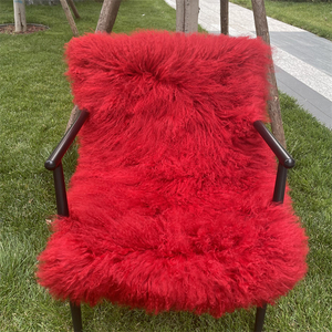 Mangas Largas Rizadas de Piel de Oveja Tibetana Mongol - Product Image 4