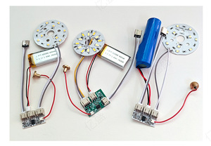 Placa de Luz LED Táctil con Atenuación Tipo-C de 5V, Batería de 1200mAh, Blanco Cálido/Frío, Módulo PCB DIY para Lámpara de Escritorio 3D de Madera/Acrílico - Product Image 4