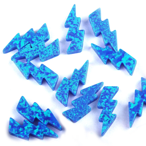 Vente en gros de 98 couleurs de boulons d'éclairage opale opale de foudre plein trou charmes double plat foudre opale pierre <span class=keywords><strong>prix</strong></span> - Product Image 3