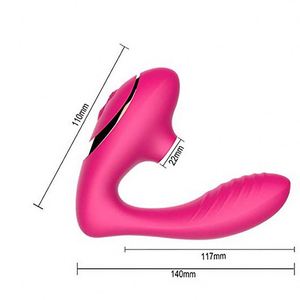 Waterproof G Spot Clit <strong>Sucker</strong> Sucking Silicone <strong>Vibrator</strong> With Clitoral Suction - Product Image 6