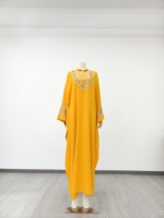 Nouvelle Robe Chic Femme Africaine Ample Style Imprimé Patchwork Décontracté