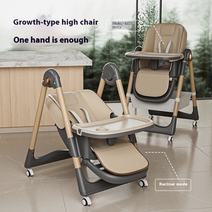 Chaise de repas pliable et réglable en plastique pour enfants, idéale pour la maison et l'école, pour les bébés et les jeunes enfants en croissance - Product Image 2