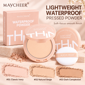 <span class=keywords><strong>Polvo</strong></span> Compacto Fijador de <span class=keywords><strong>Maquillaje</strong></span> Facial de Alta Calidad, Control de Grasa, Resistente al Agua, Larga Duración, Acabado Natural Mate - Product Image 2