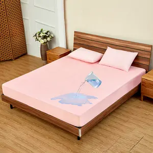 Vente en gros Couvre-lit imperméable Protège-matelas Drap-housse en bambou Couvre-matelas hypoallergénique