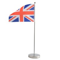 Drapeau de table intérieur réglable en acier inoxydable de 43 cm, couleur personnalisée, style moderne, promotionnel, logo personnalisé, pour événements sportifs et fêtes
