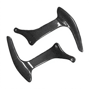 Palettes de changement de vitesse en fibre de carbone de haute qualité pour volant Ferrari F430 430 05-09 194923 194924 226930 226931 - Product Image 6