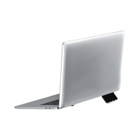 Support de refroidissement magnétique portable pour ordinateur portable, petit refroidisseur invisible pour ordinateur, fabriqué en plastique durable avec surface en PU
