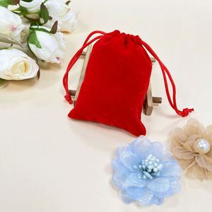 Pochette en velours flanelle personnalisée de luxe avec cordon de serrage pour parfum, huiles essentielles, mascara, emballage de bijoux avec logo personnalisé - Product Image 5