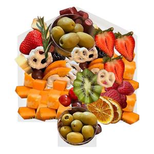 Bandeja de Plástico para Servir Dulces, Frutas y Alimentos con Forma de Dreidel de Hanukkah, Hecho en China, Personalizable - Product Image 5