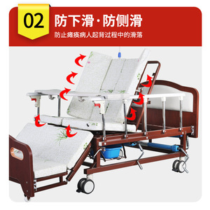 Youjian Manual Solid Wood Nursing <b>Bed</b> With Hand Crank <b>For</b> Elderly And Paralyzed Patients Home Care Use - Product Image 5