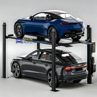 Système de stationnement vertical compact intelligent à 4 poteaux pour garage domestique, pour un stationnement résidentiel sécurisé