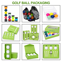 Balles de golf personnalisées par les fabricants, logo personnalisé imprimé, uréthane blanc, qualité supérieure, durables, boîte de 12 balles, balles de golf de tournoi en PU