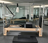 Table de Pilates 3-en-1 en alliage d'aluminium avec accessoires complets pour la formation en salle de sport et studio de fitness