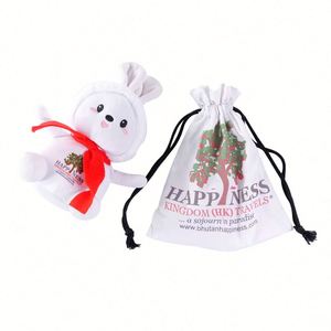 Factory Direct Sale Latest Design Wholesale Custom Shape Design 20cm Portable Stuffed Plush Farm Animal Rabbit Welcome Gifts - Product Image 4