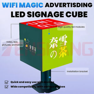 <span class=keywords><strong>Pantalla</strong></span> LED con Forma de <span class=keywords><strong>Cubo</strong></span> de <span class=keywords><strong>Rubik</strong></span>, Decoración de Mesa Interior, Señalización Digital para Oficina, Escritorio, Tienda Minorista, Caja de Luz Publicitaria - Product Image 4