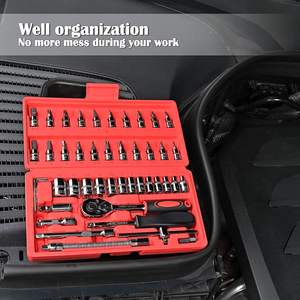 46PCS đa chức năng tự động sửa chữa cơ khí cờ lê thiết lập công cụ nhỏ thiết lập với bit OEM tùy chỉnh cho Diy trong kho thấp moq - Product Image 5