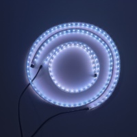 Nouvelles bandes lumineuses LED RGBW multicolores étanches avec synchronisation musicale 12V, clignotants universels pour la modification automobile