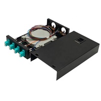 Boîtier terminal fibre optique 8 cœurs LC Duplex OM3 multimode pour montage mural ou sur bureau, idéal pour les liaisons de communication de courte portée