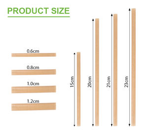 قابلة للتحلل للاستعمال مرة واحدة 6-8-12 لا يوجد قصب السكر قصب السكر قش شرب ماصات قصب السكر صديقة للبيئة قابلة للتحلل - Product Image 4