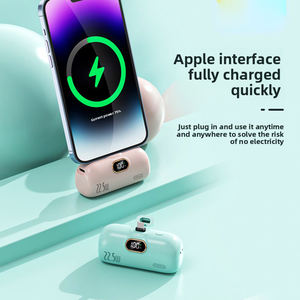 Batterie externe compacte 5000 mAh avec écran - Charge rapide 22,5 W double Type-<span class=keywords><strong>C</strong></span> - Design capsule pour les voyages - Product Image 3