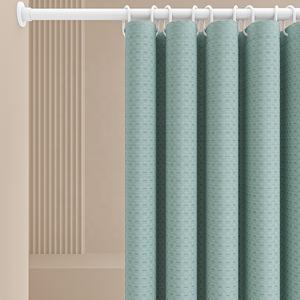 <span class=keywords><strong>Rideau</strong></span> <span class=keywords><strong>de</strong></span> <span class=keywords><strong>douche</strong></span> en polyester jacquard gaufré beige 70 pouces, 200 GSM, imperméable et écologique, marque OULIDA, origine Chine, vente en gros - Product Image 4