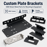 Support de plaque sur mesure en tôle, fabrication OEM, acier inoxydable, aluminium, découpe laser, pliage, estampage, pièces industrielles