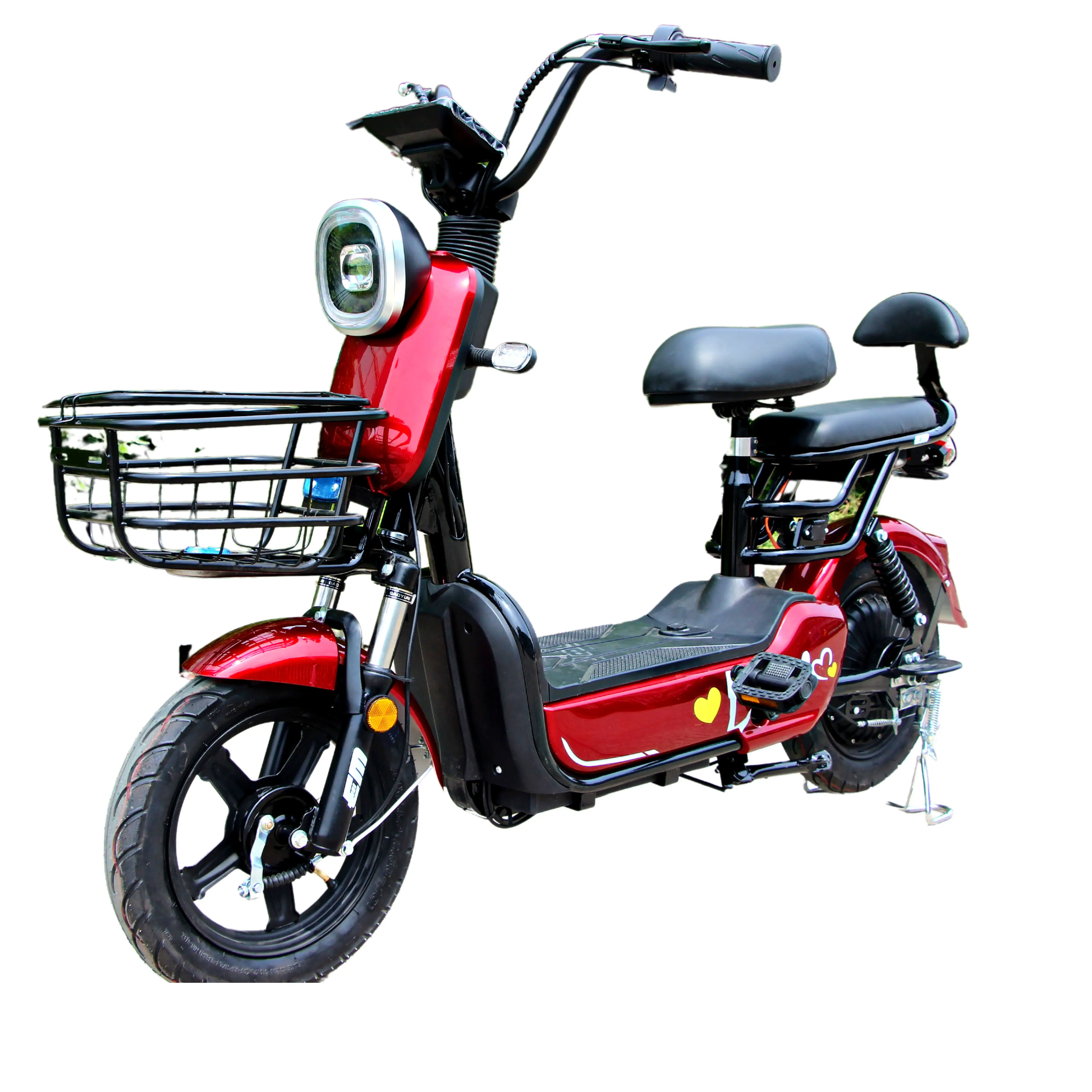 hot selling two wheel cheap powerful electric moped motorcycles with pedals chinese supply ckd electric scooter