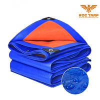 Bâche en PE tissé de qualité supérieure, anti-UV, coupe-vent, robuste, pour toiture, remorque, camping et protection agricole