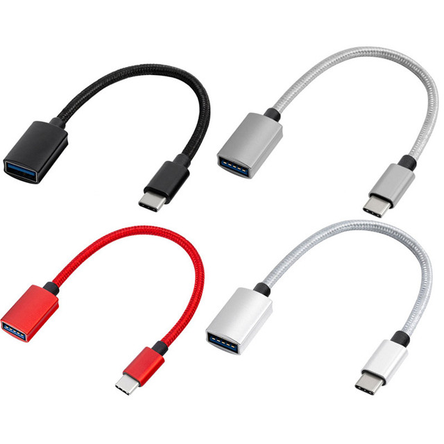 Hot Selling 1m 1.5m 2m Type C to USB Female USB3.1 Male to Female OTG Type C Cable