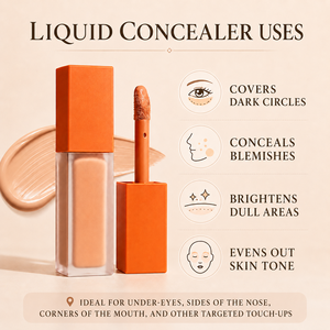 Correttore Liquido Coprente di Alta Qualità con Effetto Blur, Correzione del Colore, Copertura Occhiaie, 9ml, Correttore Soft Focus - Product Image 6