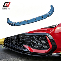 Kit de Décoration Extérieure Sportif ABS pour VW Golf 8.5 GTI R Line 2025+ – Lame Avant Noir Brillant Effet Carbone – Pièce Auto