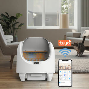 HEYBO OEM Atacado Inteligente Caixa De Lixo De Gato Tuya Aplicação CE FCC Certified Fácil Limpeza Auto-Limpeza Caixa De Lixo De Plástico para Gatos - Product Image 2