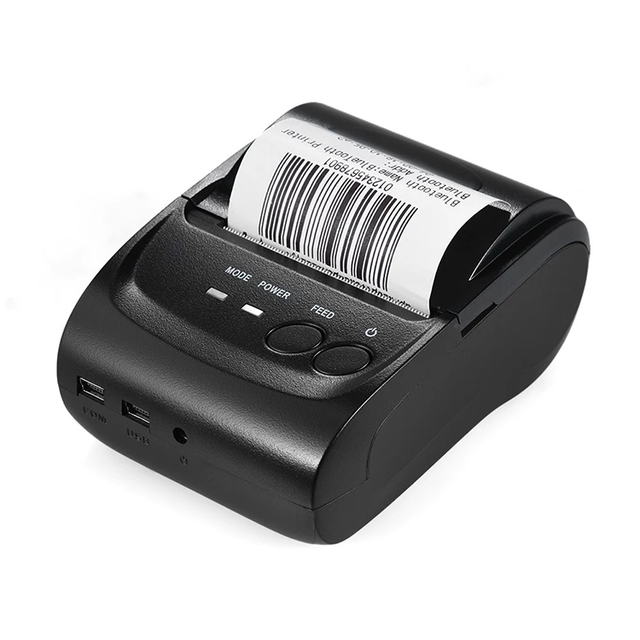 58mm Width Thermal Printer Mini Blue Tooth 58mm Receipt Printer Wireless Mini Portable Printer