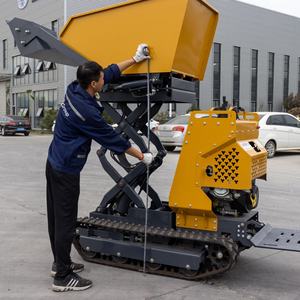 Camion à benne hydraulique sur chenilles de petite taille, capacité de charge de 500 kg, transport sur chenilles, camion à benne - Product Image 2
