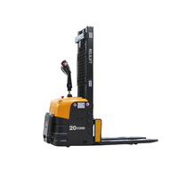 Gerbeur électrique 2T en gros avec batterie lithium-ion et mât bi-étages |   Chariot élévateur RELILIFT Stand-on Rider 2000 kg 3000 mm