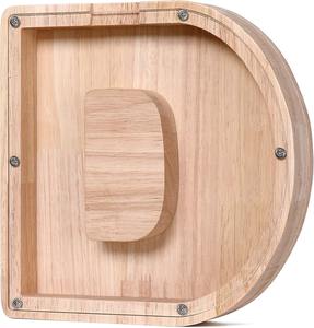 Hucha con letras del alfabeto de madera con diseño recortado <span class=keywords><strong>para</strong></span> niños, niños y niñas, bancos de monedas y caja <span class=keywords><strong>para</strong></span> ahorrar dinero - Product Image 4