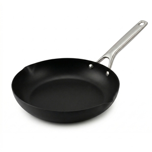 Poêle à frire en acier au carbone <span class=keywords><strong>de</strong></span> 10/12 pouces au design exclusif d'usine, compatible induction, antiadhésive naturelle, résistante au four - Product Image 2