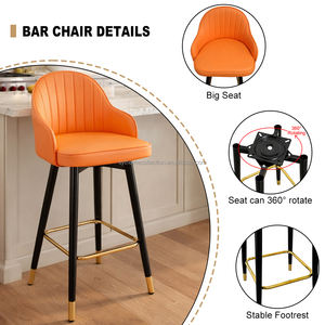 <span class=keywords><strong>Silla</strong></span> <span class=keywords><strong>de</strong></span> Comedor Ergonómica y Cómoda <span class=keywords><strong>de</strong></span> Cuero PU, Taburetes <span class=keywords><strong>de</strong></span> Barra para Cocina, Isla <span class=keywords><strong>de</strong></span> Cocina, Restaurantes, Bares y Cafeterías - Product Image 6